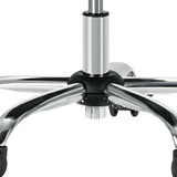 Gray and Silver Adjustable Height Swivel Rolling Office Chair - Homeroots - Flyclothing LLC