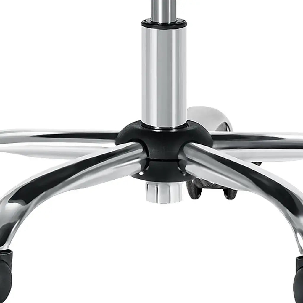 Gray and Silver Adjustable Height Swivel Rolling Office Chair - Homeroots - Flyclothing LLC