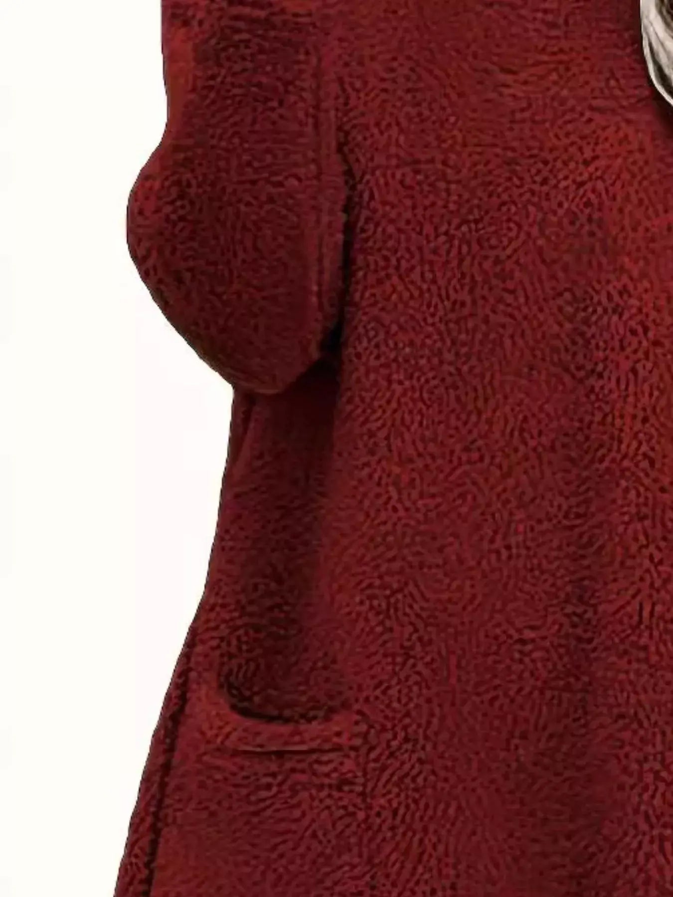 Fleece Long Sleeve Sweatshirt - Trendsi - Flyclothing LLC
