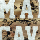 16" X 16" Brown And Gray Man Cave Wood And Metal Wall Decor - Homeroots - Flyclothing LLC