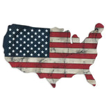 USA Americana 27" X 19" Blue Red And White Wood Hanging Wall Decor - Homeroots - Flyclothing LLC