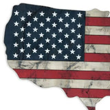 USA Americana 27" X 19" Blue Red And White Wood Hanging Wall Decor - Homeroots - Flyclothing LLC