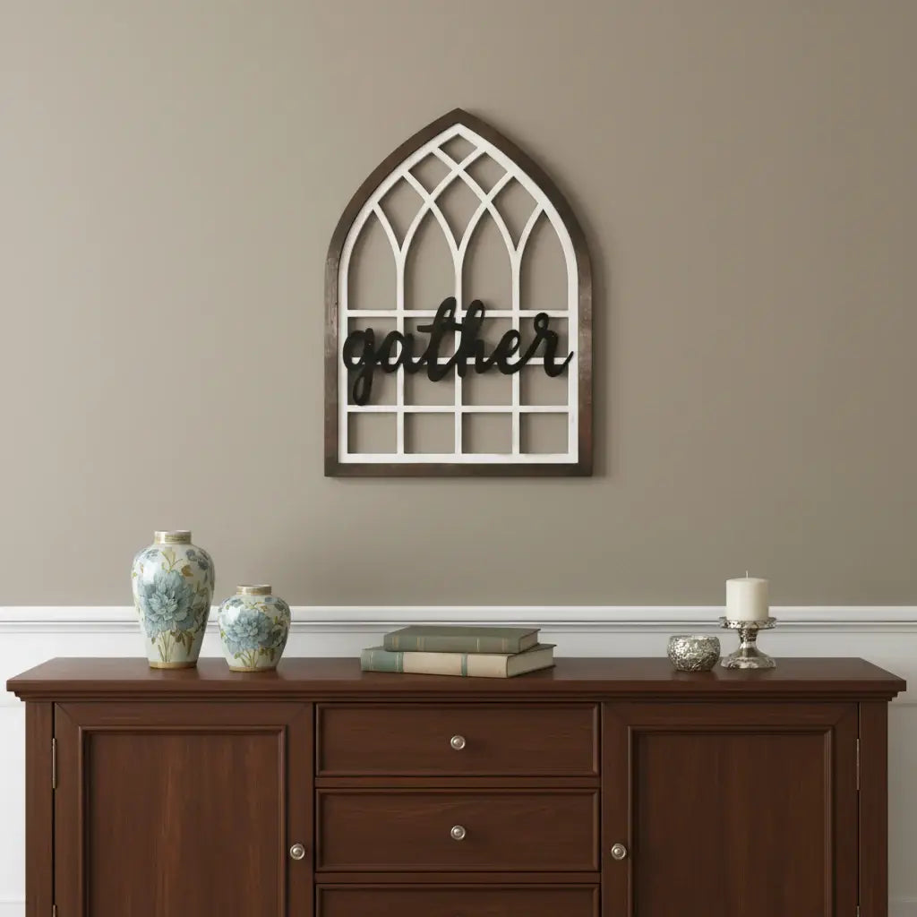 24" X 17" Brown And White Wood Wall Decor - Homeroots - Flyclothing LLC