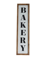 11" X 26" Black Brown And White Reversible Kitchen Wood Hanging Wall Decor - Homeroots - Flyclothing LLC