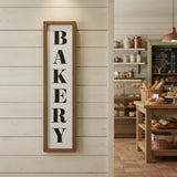 11" X 26" Black Brown And White Reversible Kitchen Wood Hanging Wall Decor - Homeroots - Flyclothing LLC