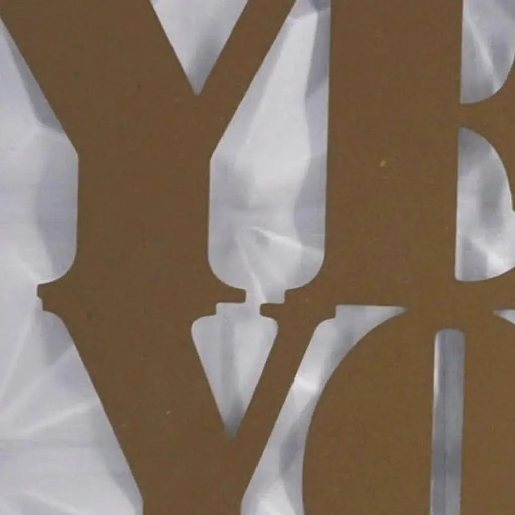14" X 14" Antiqued Brass And White Yes You Can Metal And Wood Square Wall Decor - Homeroots - Flyclothing LLC
