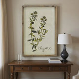 19" X 12" Green And White Thyme Floral Wood Wall Decor - Homeroots - Flyclothing LLC