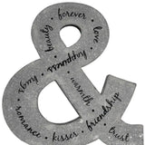 20" X 18" Black And Gray Galvanized Metal Ampersand Hanging Wall Decor - Homeroots - Flyclothing LLC