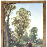 24" X 19" Green And Brown Horse Trail Landscape Wood Framed Art - Homeroots - Flyclothing LLC