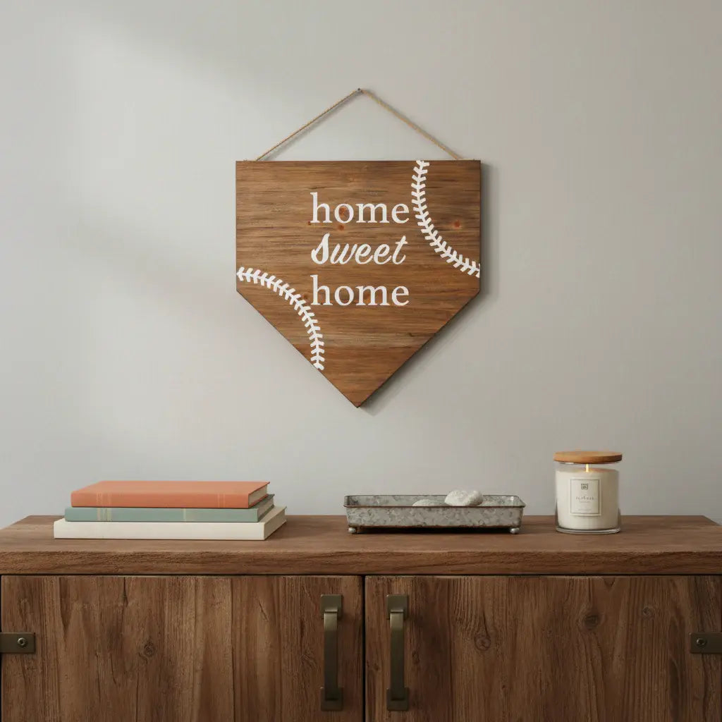 Set of Two Brown And White Home Sweet Home Wood Wall Decor - Homeroots - Flyclothing LLC