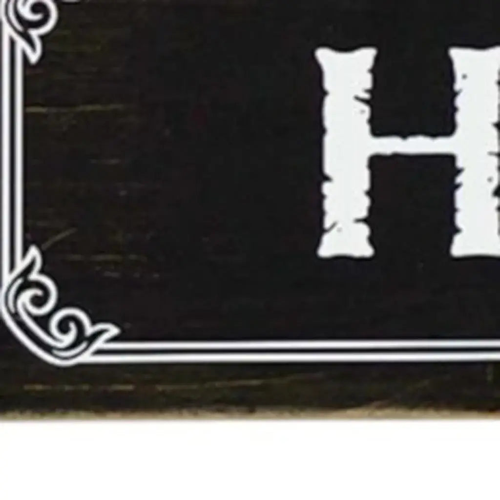 14" X 12" Black And White Inspirational Text Wood Wall Decor - Homeroots - Flyclothing LLC