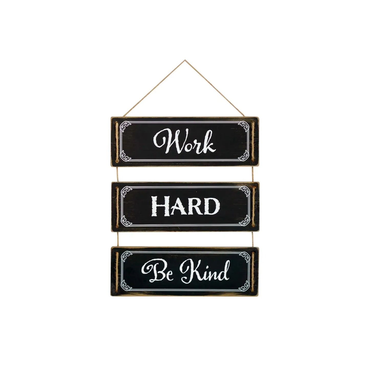 14" X 12" Black And White Inspirational Text Wood Wall Decor - Homeroots - Flyclothing LLC