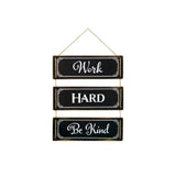 14" X 12" Black And White Inspirational Text Wood Wall Decor - Homeroots - Flyclothing LLC