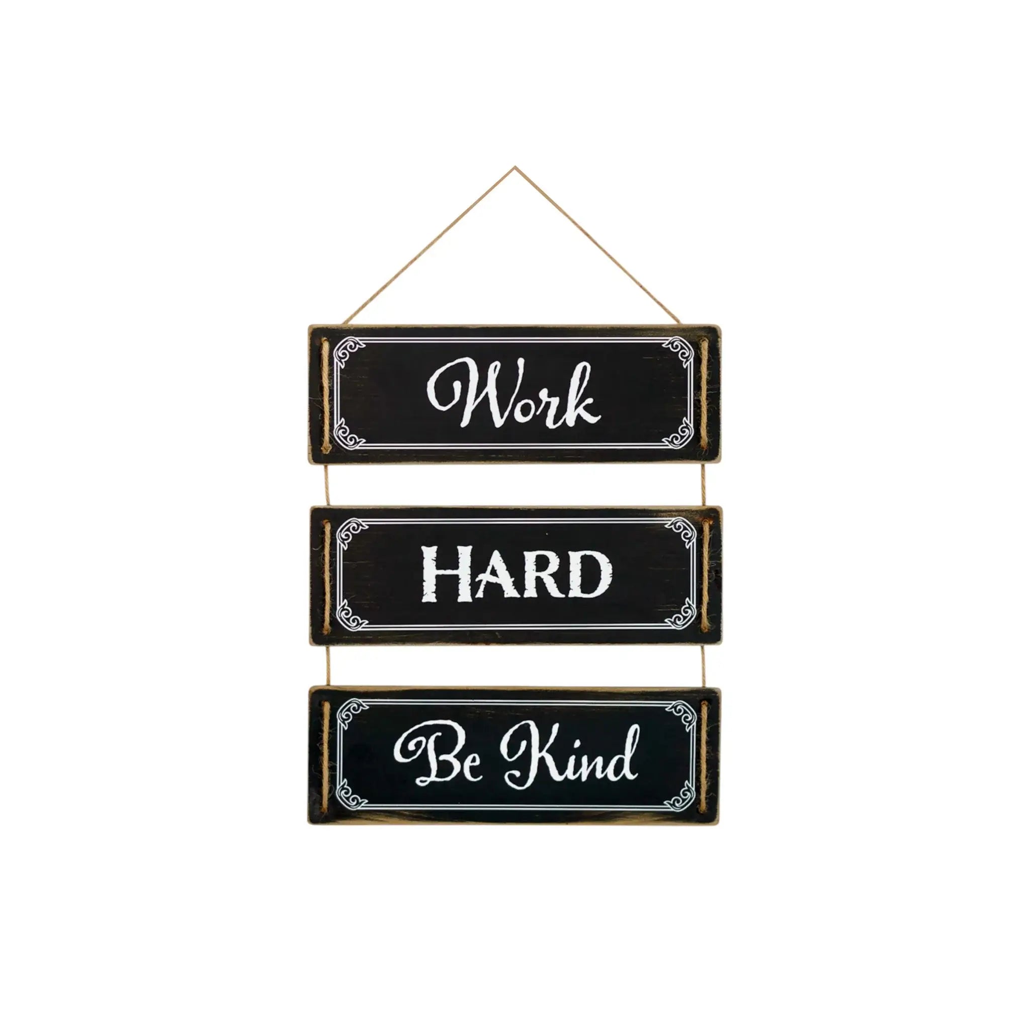 14" X 12" Black And White Inspirational Text Wood Wall Decor - Homeroots - Flyclothing LLC