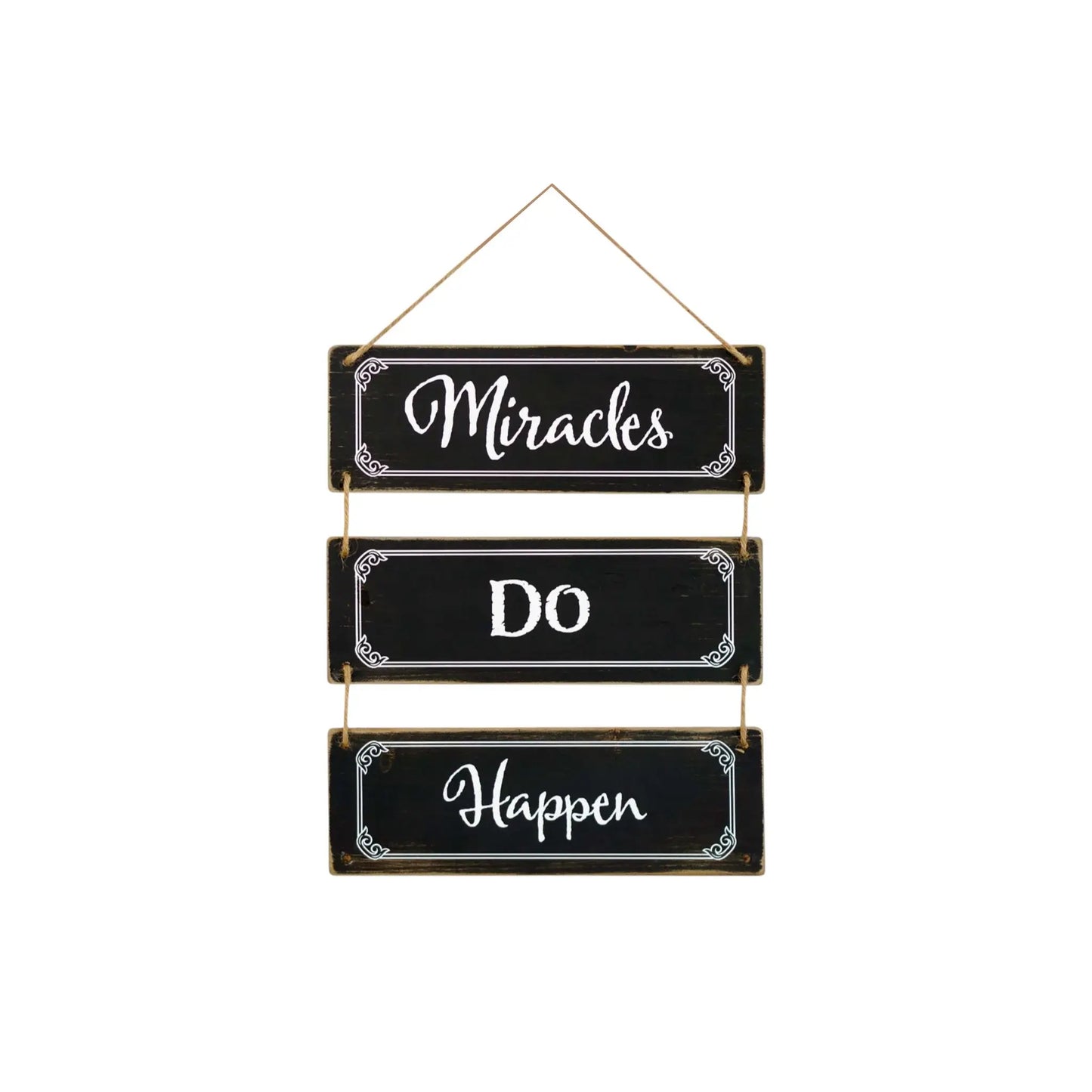 14" X 12" Black And White Inspirational Text Wood Wall Decor - Homeroots - Flyclothing LLC