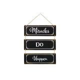 14" X 12" Black And White Inspirational Text Wood Wall Decor - Homeroots - Flyclothing LLC