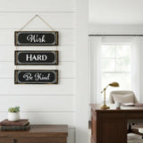 14" X 12" Black And White Inspirational Text Wood Wall Decor - Homeroots - Flyclothing LLC
