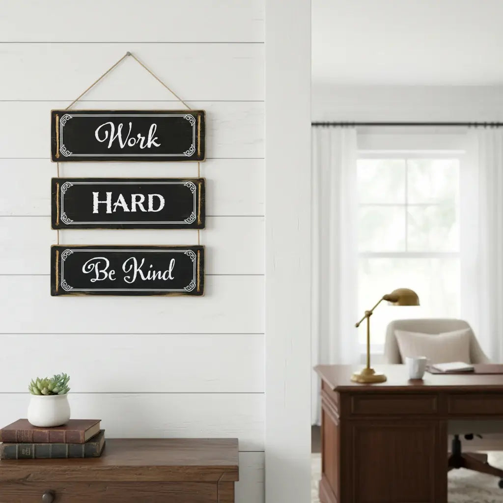 14" X 12" Black And White Inspirational Text Wood Wall Decor - Homeroots - Flyclothing LLC
