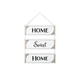 14" X 12" Black And White Reversible Inspirational Love Text Wood Wall Decor - Homeroots - Flyclothing LLC