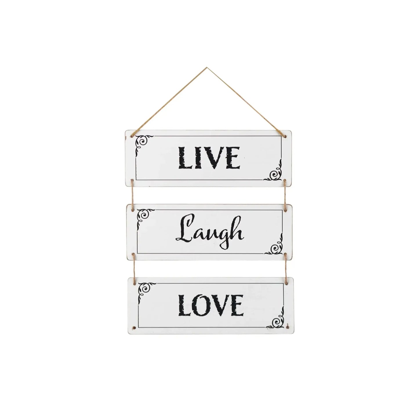 14" X 12" Black And White Reversible Inspirational Love Text Wood Wall Decor - Homeroots - Flyclothing LLC