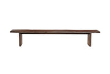 105" Brown Solid Wood Solid Wood Live Edge Dining Bench - Homeroots - Flyclothing LLC