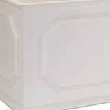 Set of Three White Wood Geometric Rectangular Planter Boxes - Homeroots - Flyclothing LLC
