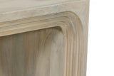 24" White Solid Wood Square Sled End Table - Homeroots - Flyclothing LLC