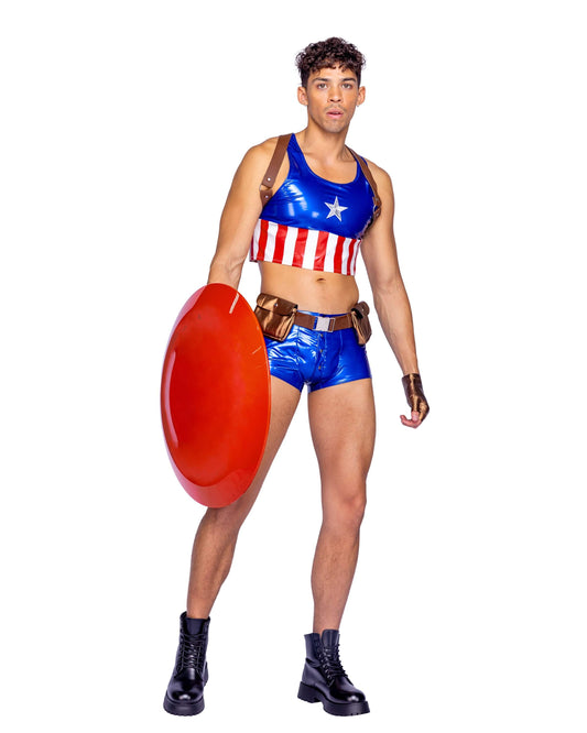 Roma Costume 6364 4pc Hunky American Hero - Roma Costume