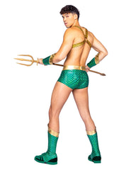 Roma Costume 6365 4pc Aqua Hunk - Roma Costume
