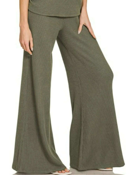 Zenana Mock Neck Top and Pants Sweater Set - Trendsi - Flyclothing LLC