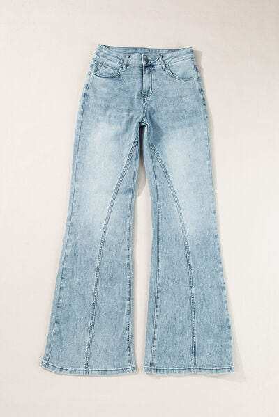 Wide Leg Jeans with Pockets - Trendsi - Flyclothing LLC