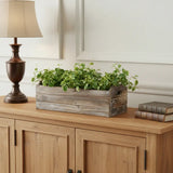Brown Wood 200 Ounce Rectangular Distressed Planter Box - Homeroots - Flyclothing LLC