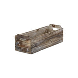 Brown Wood 200 Ounce Rectangular Distressed Planter Box - Homeroots - Flyclothing LLC