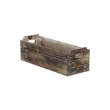 Brown Wood 200 Ounce Rectangular Distressed Planter Box - Homeroots - Flyclothing LLC