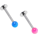 Multi Color Pearlescent Acrylic Ball Labret Monroe Tragus Set of 4 - BodyCandy - Flyclothing LLC