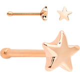 White Faux Opal Rose Gold PVD Out of This World Nose Bone 6 Pack Set - BodyCandy - Flyclothing LLC