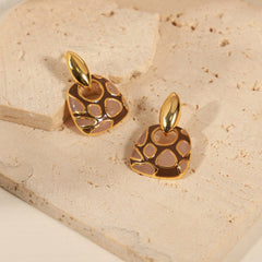 Copper Oil Drip Earrings - Trendsi
