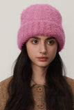 Solid Color Thermal Knit Hat - Trendsi