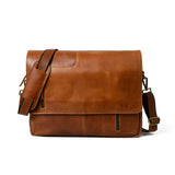 Wilson Tan Leather Crossbody Bag - Classy Leather Bags - Flyclothing LLC