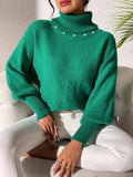 Turtleneck Long Sleeve Sweater - Trendsi - Flyclothing LLC