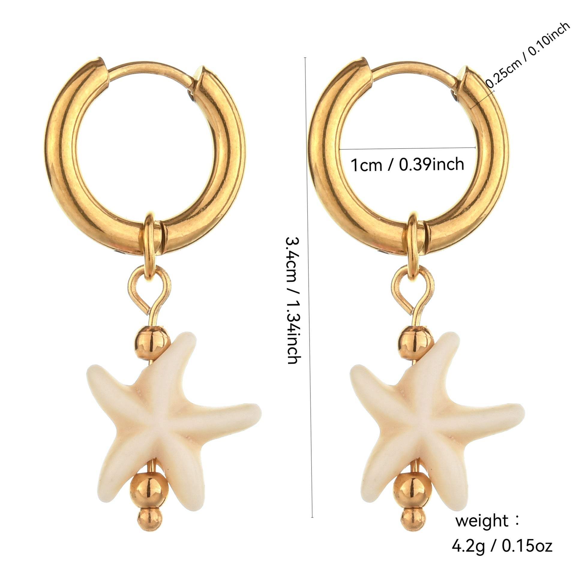 Lustrous Heart-Shaped Stainless Steel Earrings For Women - My Store - Flyclothing LLC