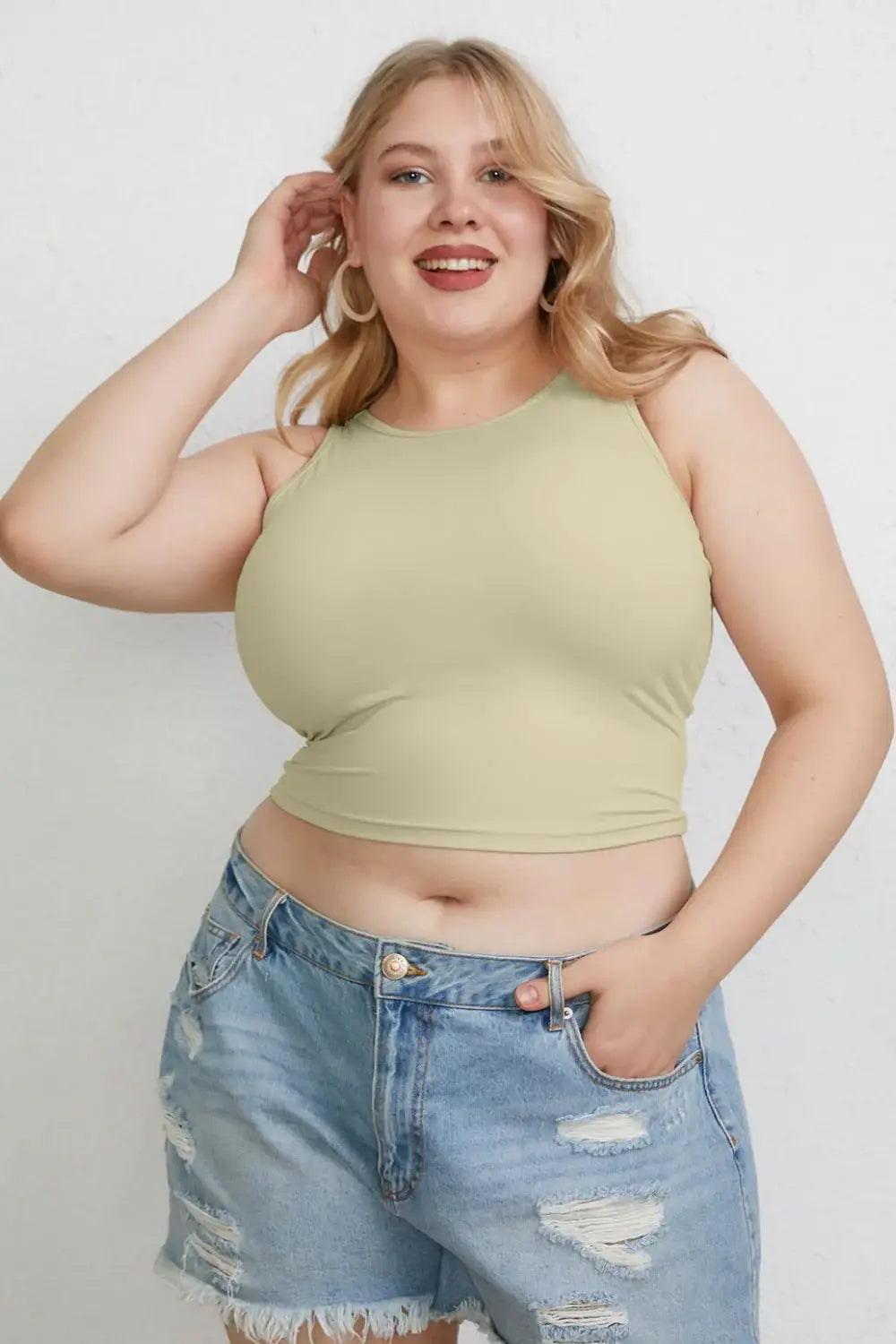 Basic Bae Full Size Round Neck Slim Tank - ShopBasicbae - Flyclothing LLC