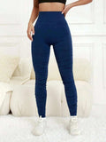 Ruched High Waist Active Leggings - Trendsi - Flyclothing LLC