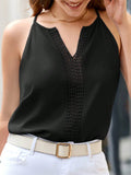 Openwork Notched Cami - Trendsi
