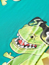 Children's Dinosaur Short Sleeve Tee & Shorts Set - Trendsi - Flyclothing LLC