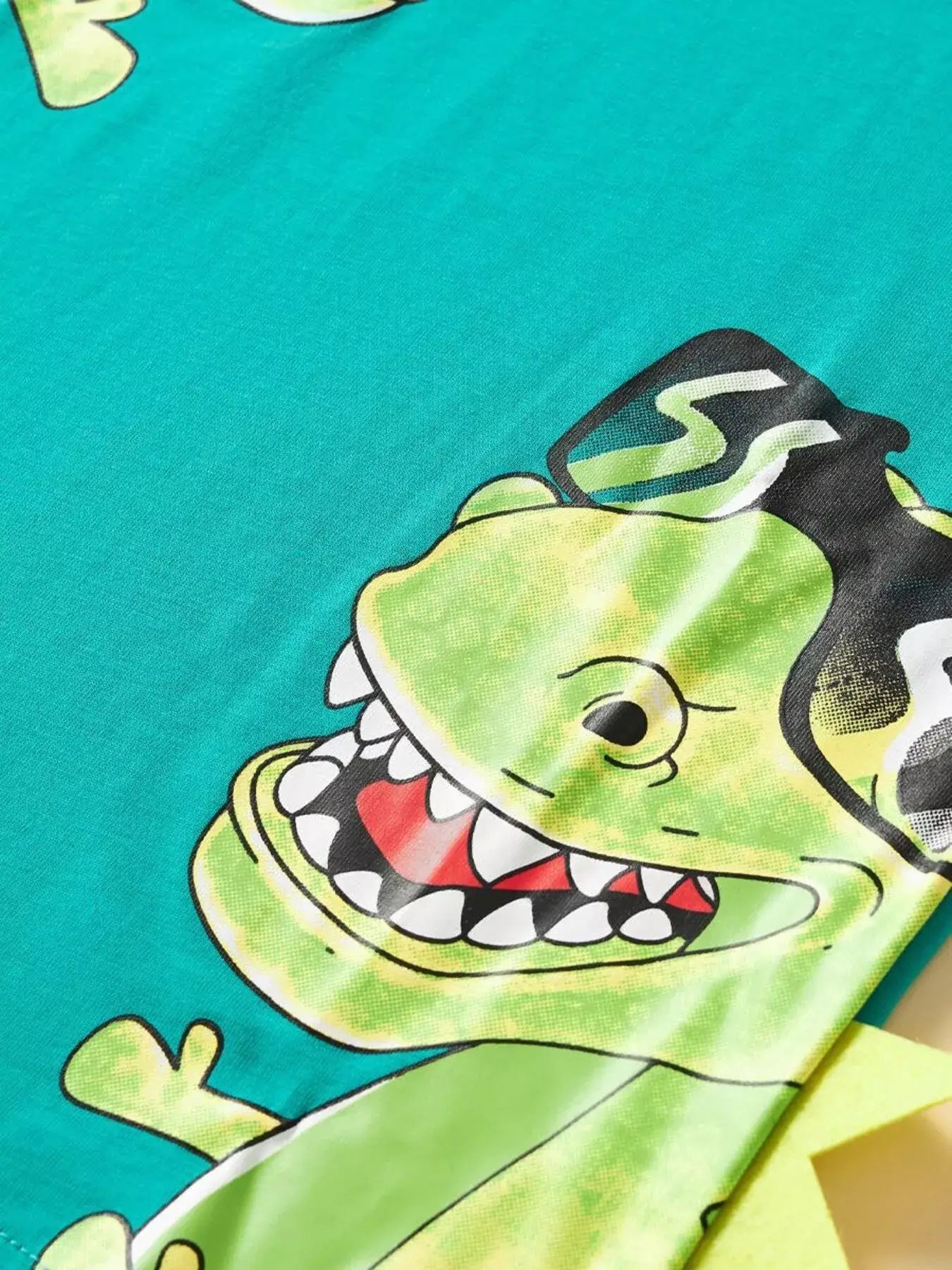 Children's Dinosaur Short Sleeve Tee & Shorts Set - Trendsi - Flyclothing LLC