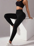 Seamless High Waist Active Pants - Trendsi