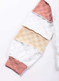 Exposed Seam Side Slit Color Block Long Sleeve Sweatshirt - Trendsi - Flyclothing LLC