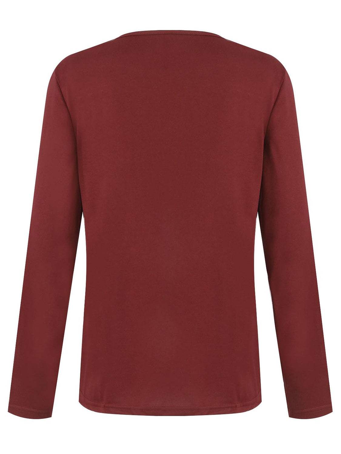 Half Button Long Sleeve T-Shirt - Trendsi - Flyclothing LLC
