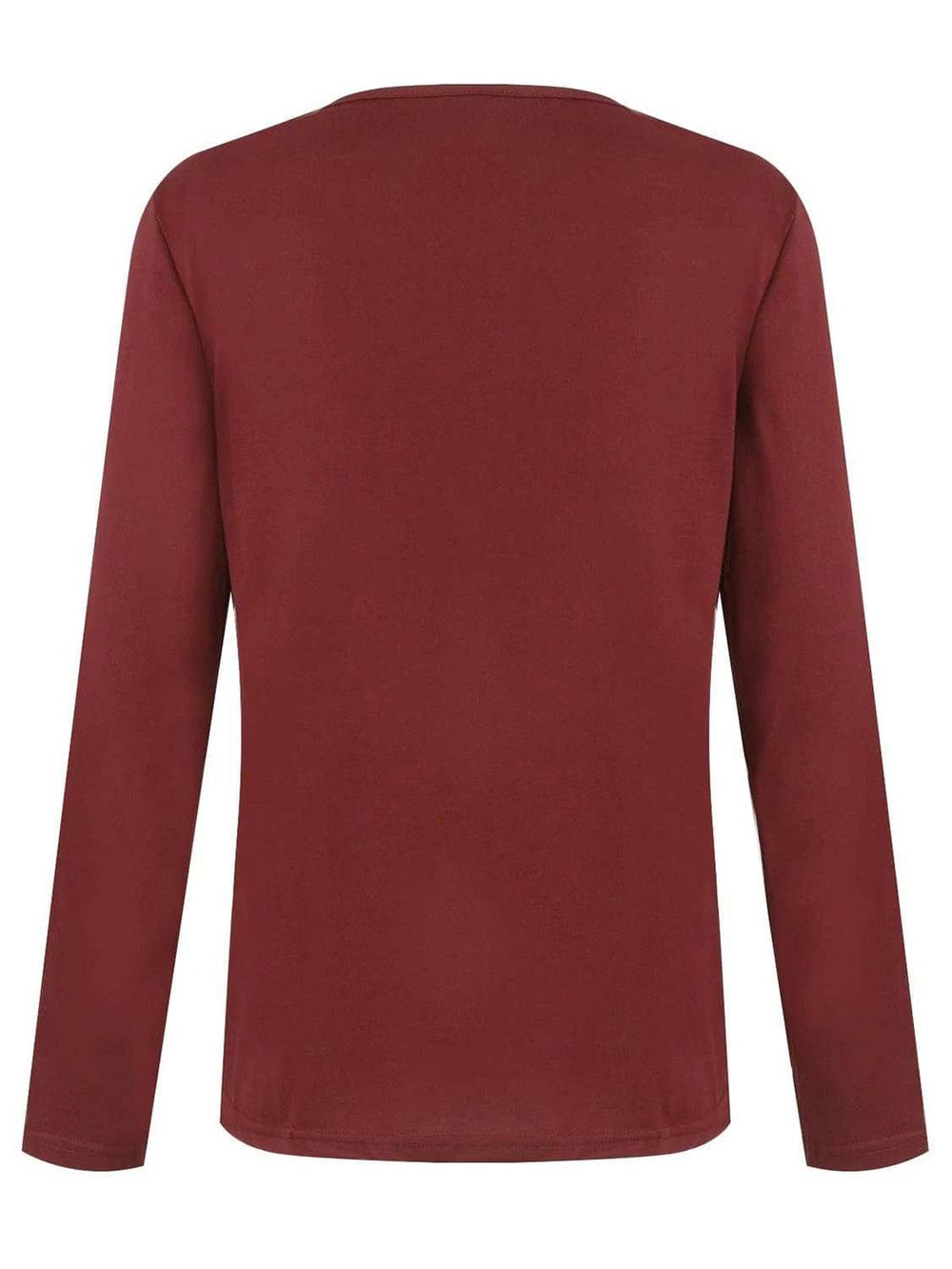 Half Button Long Sleeve T-Shirt - Trendsi - Flyclothing LLC